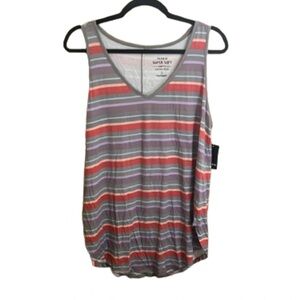 Torrid 1X Stripes Sleeveless Super Soft Tank Casual Knit Minor Flaws NWT Summer